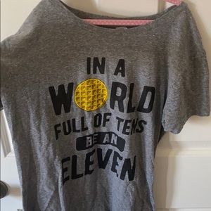 Stranger Things eleven waffle tshirt